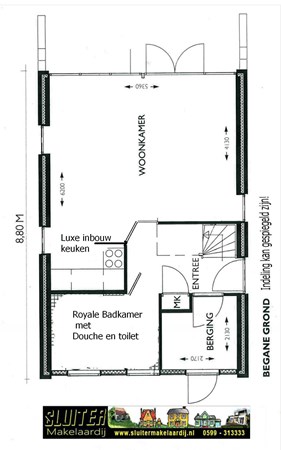 Floorplan - De Vennen 154, 9541 LD Vlagtwedde